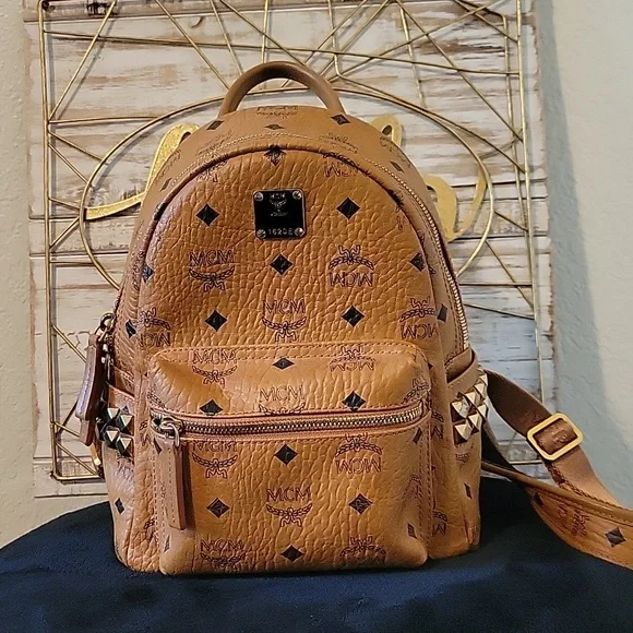MCM | Bags | Mcm Visetos Mini Side Stud Stark Backpack  display picture 1